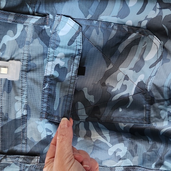 AFTCO Blue Camo Tactical Fishing Shorts Size  42 - Picture 8 of 11